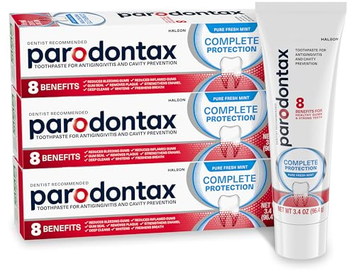 Parodontax Complete Protection Toothpaste, Pure Fresh Mint - 3.4 oz x 3