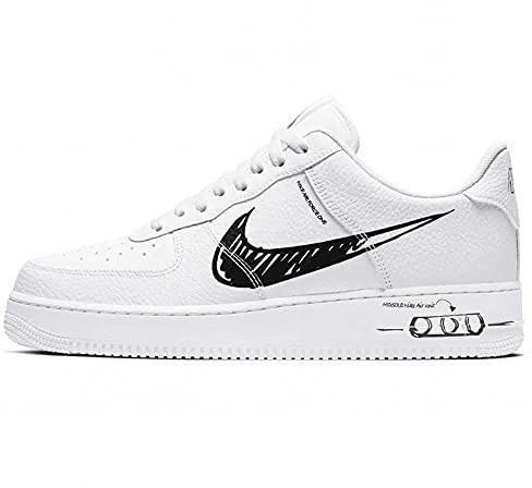 Nike CW7581-101 Herren Sneaker, Negro/Blanco, 43 EU