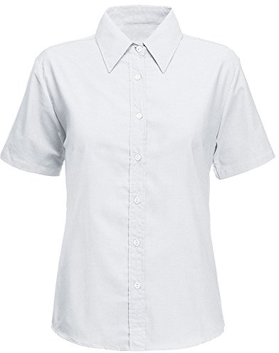 L S U Girls White School Short Sleeve Blouse School Uniform(44)