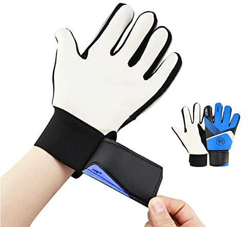 Torwarthandschuhe Kinder, Jungen Und Mädchen, Junior Fußballhandschuhe Mit Super Grip Latex Mit Stoßdämpfender, Fußball Torwarthandschuhe, Fußballhandschuhe, Doppeltem Schutz, Tragbarkeit