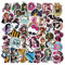 LYLSDSB 50 Stück Monster High Aufkleber Cartoon Anime Aufkleber für Laptop Wasserflasche Computer Telefon Skateboard Motorrad Gepäck,Vinyl wasserdichte Horror Sticker für Erwachsene Kinder Jugendlich