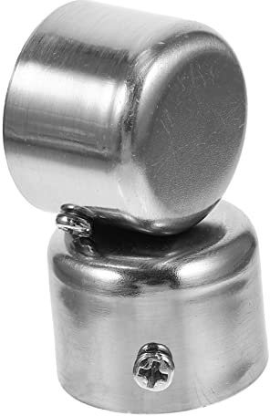 ABOOFAN 2 Stück Metall-gardinenstangen Für Endstücke Rostfarben Gardinenstangenenden Einfach Zu Installieren Und Abnehmbar Dekoratives Wohnaccessoire