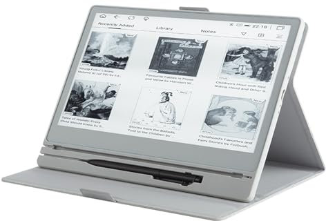 XGXHIN Lector de Libros electrónicos con Pantalla Grande de Tinta electrónica de 10,8 Pulgadas, Android 11, audiolibros, Ranura para microSD, Pantalla táctil antirreflejos, Brillo Ajustable