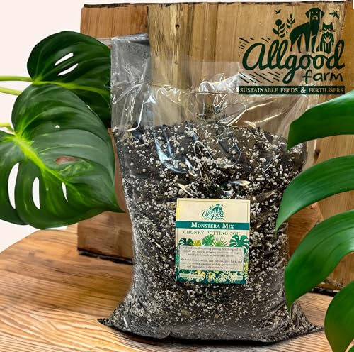 Allgood Farm Monstera Soil - Chunky Aroid Potting Soil Mix for Swiss Cheese Plant, Deliciosa, Albo (10 Litres)