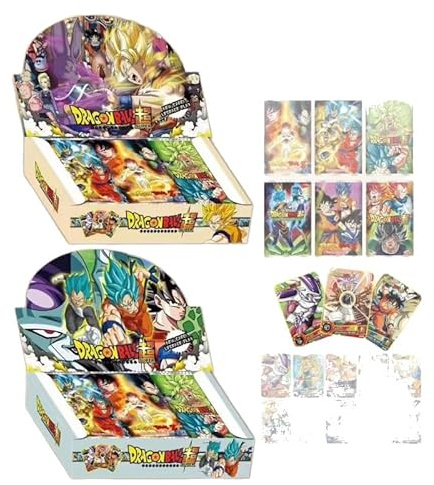 Anime Cartas Tarjetas Coleccionables, 36 Packs Anime Juego de Cartas, Popular Trading Tarjetas Pack Booster Box Regalos para Aficionados, Niños, Adolescentes Adultos
