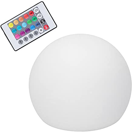 Generic Luces de Bola de Piscina, Luz de Bola LED de 5,9x5,9 Pulgadas Luces de para Exteriores Lámpara de Globo para Caminos para Jardines para Céspedes para Piscinas para Patios
