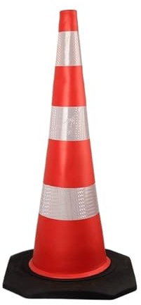 Paquete de 5 conos tráfico reflectantes EVA alta visibilidad for seguridad vial en eventos deportivos Cono de seguridad