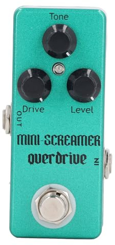 Fafeicy Overdrive-effektpedal Gitarrpedal i Aluminiumlegering med Tonkontroll för körnivå för Framföranden och övningar