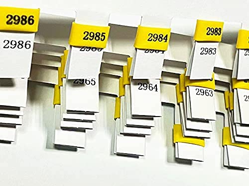 Fpigeon 100pcs Colors Racing Rubber Pigeon Ring Tough Material Rubber Bands for Racer Pigeon Colorful Numbered (Yellow,Solid)
