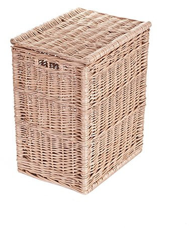 e-wicker24 Alles aus Weide Panier,malle en osier,corbeille,bac,coffre de rangement en osier rectangulaire (52x40 H60, Sans doublure)