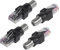 CERRXIAN 4 STÜCKE RF auf RJ45 Koaxialkonverter RF Buchse auf RJ45 Stecker Koax Barrel Adapter für Line Tester