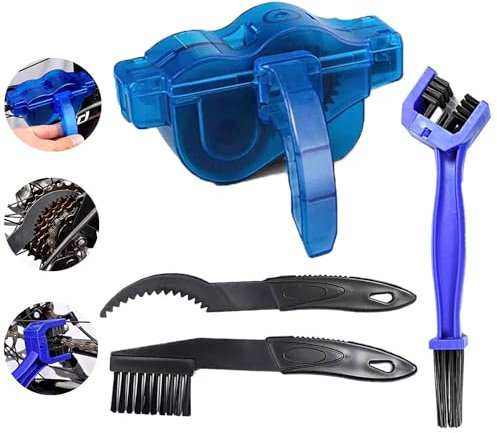 Kettenreiniger Fahrradkette,Fahrradketten Reiniger,Fahrrad Kettenreiniger,Kettenbürste Fahrrad Reinigung Scrubber Pinsel Werkzeug im set für Ketten Schnelles Sauberes