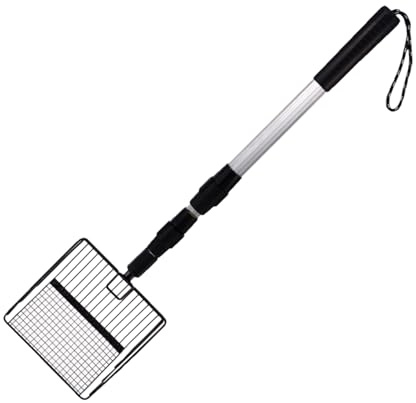 Pelle À Crottes De Poulailler, Pelle À Litière Pour Chat, Manche Télescopique, Pelłe À Manche Allongé, Pelłe À Fumier De Poulet En Métal, Pelļe De Nettoyage De Poulailler, Pelļe De Plage, Ramassage De
