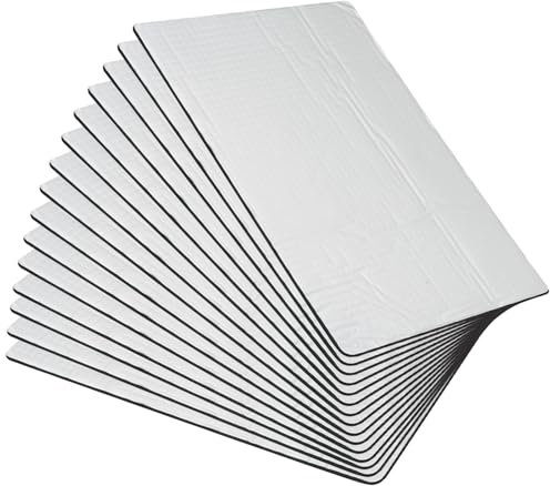 Scettar 15 Pcs Car Sound Deadening Mat,25cmx18cmx5mm Car Sound Deadening Mat Self Adhesive,Noise and Heat Insulation，Car Sound Proofing Mat for Car Trunk Hood Door Floor