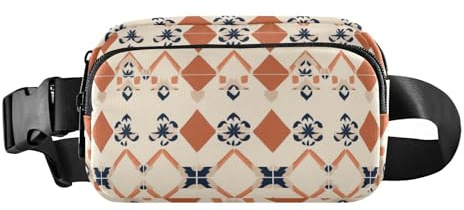 Fyrkanter vit roséguld blomma midjeväska crossbody pass väska slunga kvinnor bröstväskor midjeväskor för träning, Färg08, 1 Size