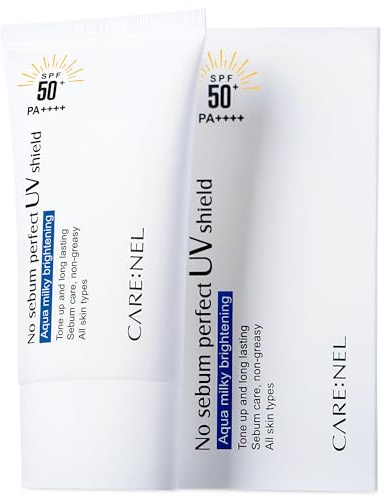 Sun Cream Spf 50 - No-Sebum Sunscreen Sun Blocker lotion - Skin Care Sun Block for Face Korean for Women, Men, Kids and Baby - for Sensitive Skin oily skin anti aging