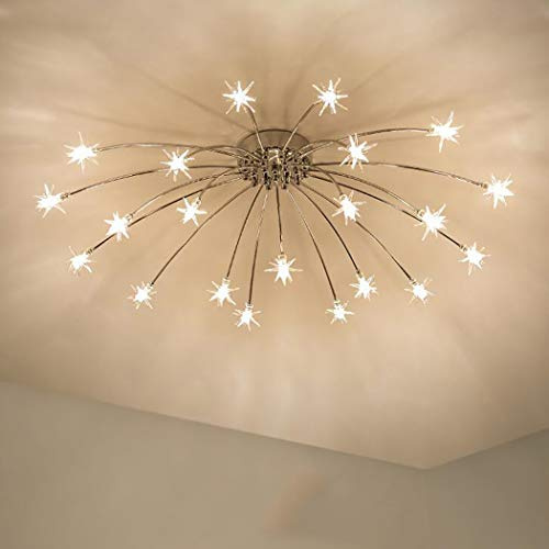 LED Chandelier, Modern Minimalist Crystal Glass Meteor Shower Pendant Lamp Creative Home Decoration Dandelion Pendant Lights G4 No Light Source