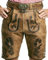 SYMPHONIE WESTERWALD Bayerische Herren Trachten Lederhose mit Trachtengürtel + Hosenträger, speckig, antik Look, braun, Gr. 58