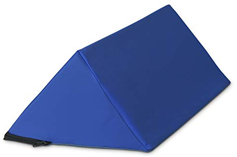 NYOrtho Positioning Wedge 45° – Bed Wedge Pillow for Pressure Relief & Alignment – Side Sleeping Support for Elderly, Coccyx, Hip & Spine Stability, Wipeable Non-Slip Cover – 17x8x8 in