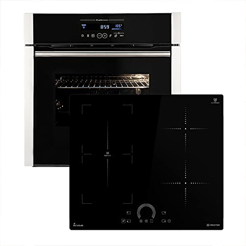Cuisinière: 60cm Four encastrable EB8016ED + 59cm Plaque Induction IH85901FZ | Catalyse | Rôtisserie | Fonction pizza | Gril | Air chaud | Tiroirs télescopiques | Timer automatique | SET8016IH592FZ