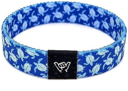 Hang Loose Bands - Coastal Surfer Beach Bracelet for Men, Women & Teens - Comfy Summer - Boho Reversible Wristband- Sea Turtle| Small: 6.5 (most common fitting size)