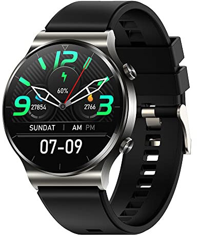 ESSONIO Smartwatch Sport IP67 Waterproof，NFC Quick Payment Full Touch Screen Fitness Tracker and Heart Rate Sleep Monitor Valentine's Day Gift，Suitable for cycling, rowing and running