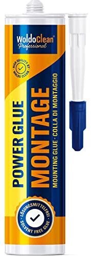 Montagekleber extra stark für universalen Einsatz 475g - starke Klebkraft für kraftvolle Befestigungen mit hoher Anfangshaftung