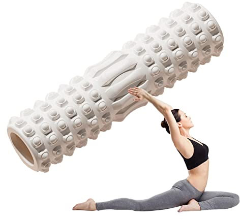 Rückenrolle aus Schaumstoff - Pilates Workout Massage Foam Roller Stick - Yoga Muscle Foam Roller Stick für Arme, Hüfte, Beine, Home Pilates Training Roller Stick für den Körper Ditanpu