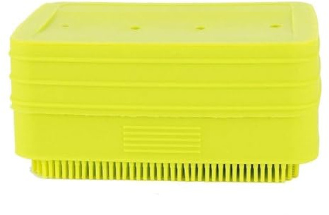 Cepillo De Limpieza Con Cepillo De Limpieza, Recipientes De Silicona Caja De Jabón Contenedor De Jabón Soporte De Caja De Jabón De Silicona Jabonera Multifuncional Con Cerdas Suaves Para El Hogar
