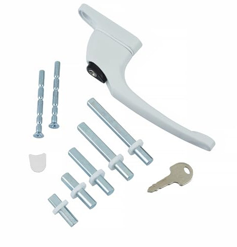 ERA B0CJ2MRNBT Maxim Inline Multi Spindle Handle is Non Suit Both Right Left Handed Window Applications, White
