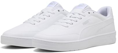 Puma - Court Classic Clean, Zapatillas Unisexo, Puma White-Cool Light Gray,