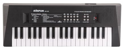 Clavier piano numérique compact à 37 touches avec microphone intégré, sûr et pour les enfants