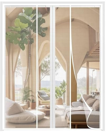 Fly Grid Insect Protection, 100x270cm Window Roller Blind Insect Protection Roller Blind Without Drilling Child -Light Adhesive Assembly, White