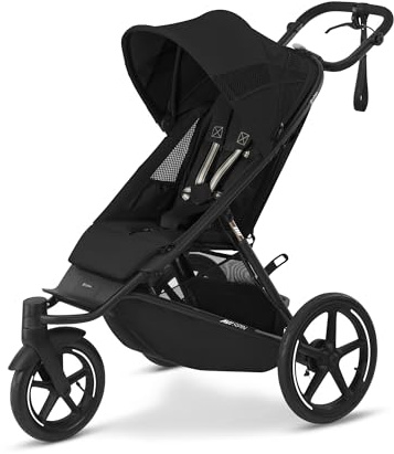 CYBEX Guldvagn AVI SPIN, Från födseln till ca 4 år, Max. 111 cm och 22 kg, City, All-Terrain och joggingvagn, Moon Black
