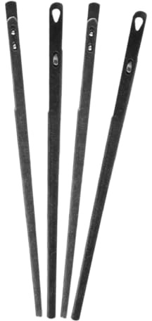 Anneome 4pezzi Aghi per Cucire in Acciaio Versatili per Pelle Design Intreccio Elegante, Adatti per Fori Singoli e Doppi, per Lavori Artigianali di Pelletteria