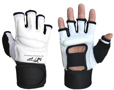 Karate Handschuhe, Kinder halbe Finger MMA -Boxhandschuhe - Teka Boxbeutel Training Handschuhe MMA Grappling -Handschuhe für