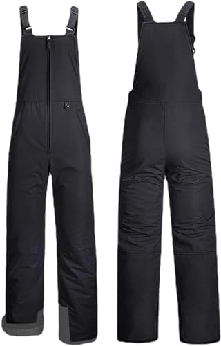 Mes Ski Bibs, Vattentät Vindtät Isolerad Bib Overall - Isolerade Overaller För Män Kvinnor, Vinter Ski Snowboarding Byxor Byxor, Ladies, XL