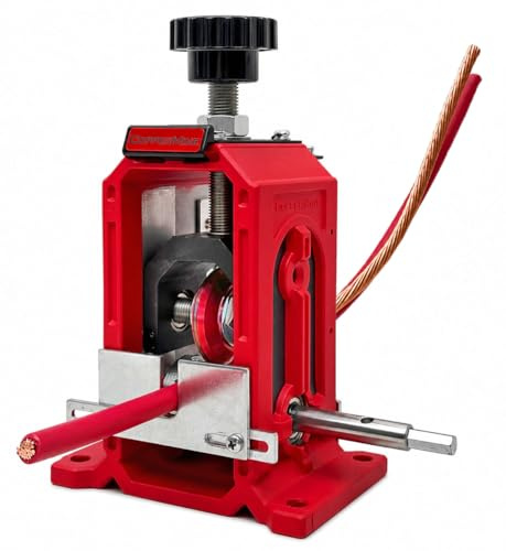 CopperMine Wire Stripping Machine, Drill Powered Benchtop Wire Stripper Machine for 18 AWG to 1-1/2 Cable, Large Cable Wire Stripper, Manual Copper Wire Stripper Wire Recycling, Solid & Stranded Wire