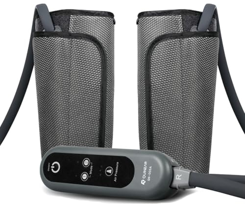 QUINEAR Air Compression Leg Massager for Circulation & Pain Relief, Calf Massagers with 2 Modes & 3 Intensities, Sequential Compression Device (SCD) for RLS, Edema, FSA-HSA - Ideal Gift