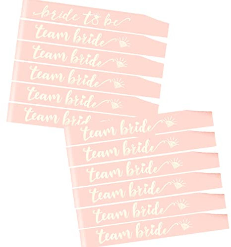 HOWAF Fasce Sposa Addio al Nubilato, Futura Sposa di Essere Fascia Bride To Be e 11 Pezzi Amiche della Sposa Addio al Nubilato Fasce Gadget Sposa Addio al Nubilato Matrimonio Decorazione