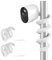 HOLACA Flexible Twist-Sicherheitskamera-Halterung, kompatibel mit Wyze Cam Outdoor-Kamera, Arlo Essential, Arlo Pro 4 Pro 3 Pro 2, Arlo Ultra, Roelink Argus, Motorola Babyphone, 2er-Pack (weiß)