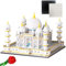 WYSWYG Taj Mahal Creator, 3D Puzzle, Bricks Building Blocks, 4146 Pieces, Architecture Model Set, DIY Toy, Gift for Children and Adults (Base Plate and Rose Bricks Included), White.