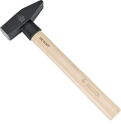 Bellota 28018I - Martillo Alemán con Cabeza de Acero Forjado, Mango de Madera de Hickory y Cuña Metálica en la Unión
