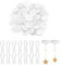 Crochet Adhésif Plafond en Transparents, 30 Pcs Crochets de Montage au Plafond avec Clips pour Mât de Drapeau, avec 30 Pcs Clips Hook set Auto Adhésifs Crochet Plafond Sans Percer