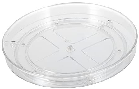 Soporte giratorio para cupcakes con estante giratorio de almacenamiento para cocina y cosméticos, torre de encimera para tarros, maquillaje, joyas y suministros para mascotas