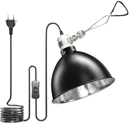 FewNvWa Reptilienlampe für Schildkröten mit Wärmequelle Und Halterung für Geckos