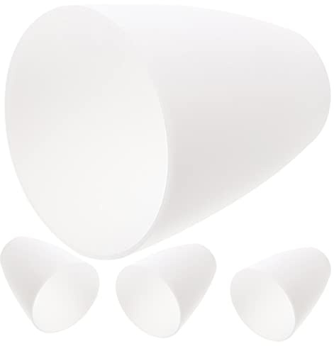 Homoyoyo Pantalla Pack de 4 Piezas de Lámpara para Hogar Blanco de Plástico Cubierta de Lámpara de Mesa Luz Cálida y Suave para Decoración Doméstica