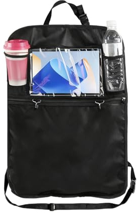 Organizador de asiento trasero para coche, resistente al agua, con varios bolsillos, alfombrilla para el suelo, para SUV, sedán, interior de coche, accesorios de coche, viajes por carretera, viajes