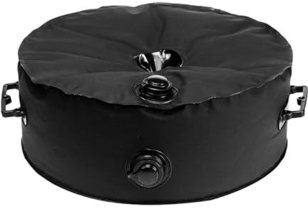 DOITOOL Base para Sombrilla Exterior Peso 20l Bolsa de Agua Fija Negra, Accesorio para Carpa y Toldo, Contrapeso Resistente al Viento para Jardín y Playa