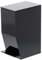 Yamazaki 3386 TOWER Step-On Kosmetikeimer 4L, schwarz, ABS Harz, Minimalistisches Design, 12 x 19 x 27,5 cm (LxBxH)
